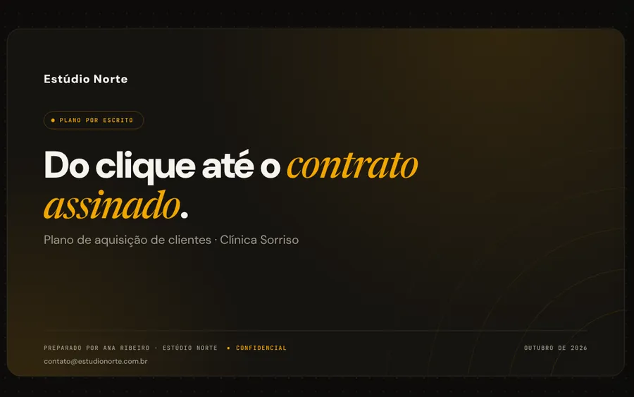 Página de capa com a marca